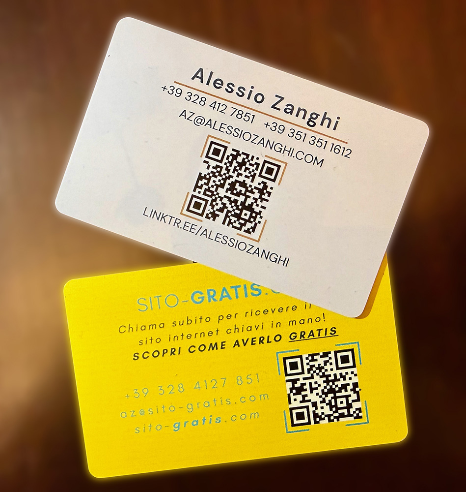 Biglietti da visita NFC personalizzati